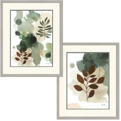 Framed Giclée Wall Art - Sage Bliss Set of 2