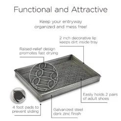 Galvanized Steel Circle Pattern Boot Tray