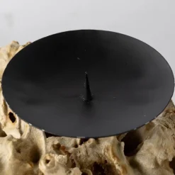 Gamma Wood Candle Holder