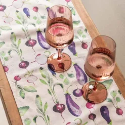 Garden Vegetable Table Runner, 55"W