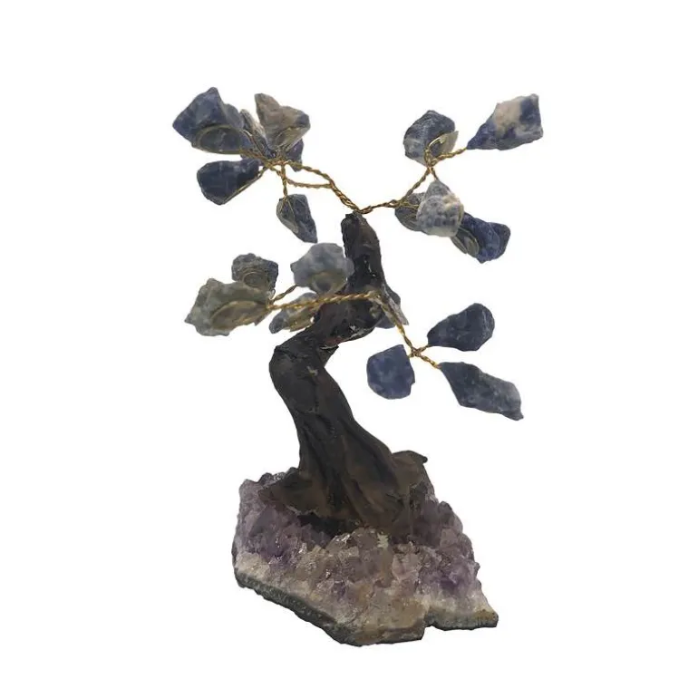 Gemstone Bonsai Tree, Small (Sodalite)