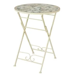 Geneva Stone Mosaic Folding Bistro Set
