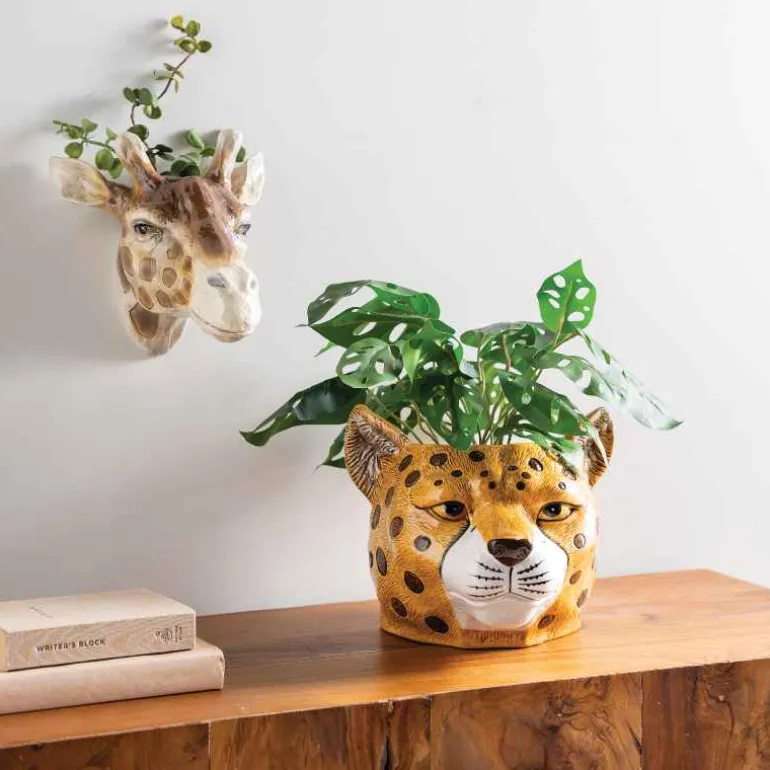 Giraffe Head Wall Vase
