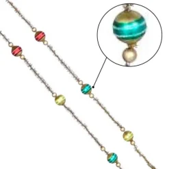 Glass and Tinsel Retro-Style Garland