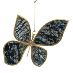 Glass Mirrored Hanging Butterfly