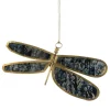 Glass Mirrored Hanging Dragonfly