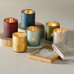 Glass Votive Gift, Set of 6