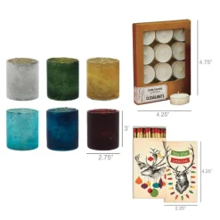 Glass Votive Gift, Set of 6