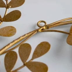 Gold Dove with Olive Branch Metal Wreath