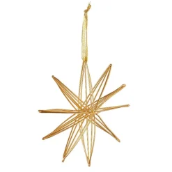Gold Star Ornament, 8"Dia.