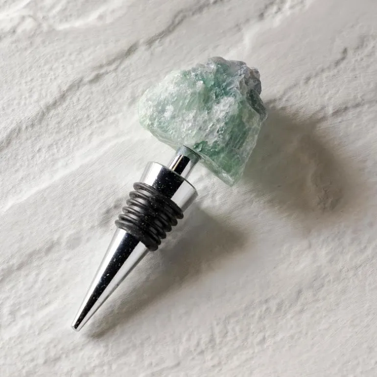 Green Fluorite Wine Stopper