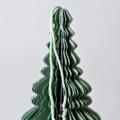 Green Hand-Cut Honeycomb Paper Tree Ornament, 6"H
