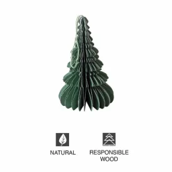 Green Hand-Cut Honeycomb Paper Tree Ornament, 6