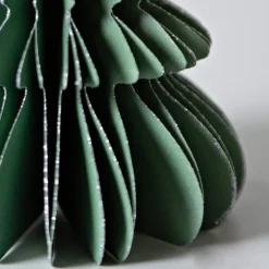 Green Hand-Cut Honeycomb Paper Tree Ornament, 6