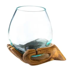 Gyan Carved Hand Vase