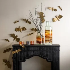 Hand-Blown Recycled Amber Glass Vase, 17.75