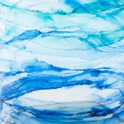 Hand-Blown Recycled Coastal Vase, Short