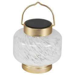 Hand-blown Solar Boater Lantern - Square