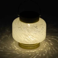 Hand-blown Solar Boater Lantern - Square