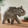 Hand-Carved Mango Wood Elephant