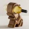 Hand-Carved Wooden Elephant Wine Bottle Display
