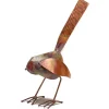Handcrafted Copper Bird Statue - Yellow