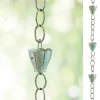 Handcrafted Crocus Flower Rain Chain - Blue