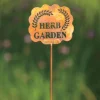 Handcrafted Flamed Copper Herb Garden Stake