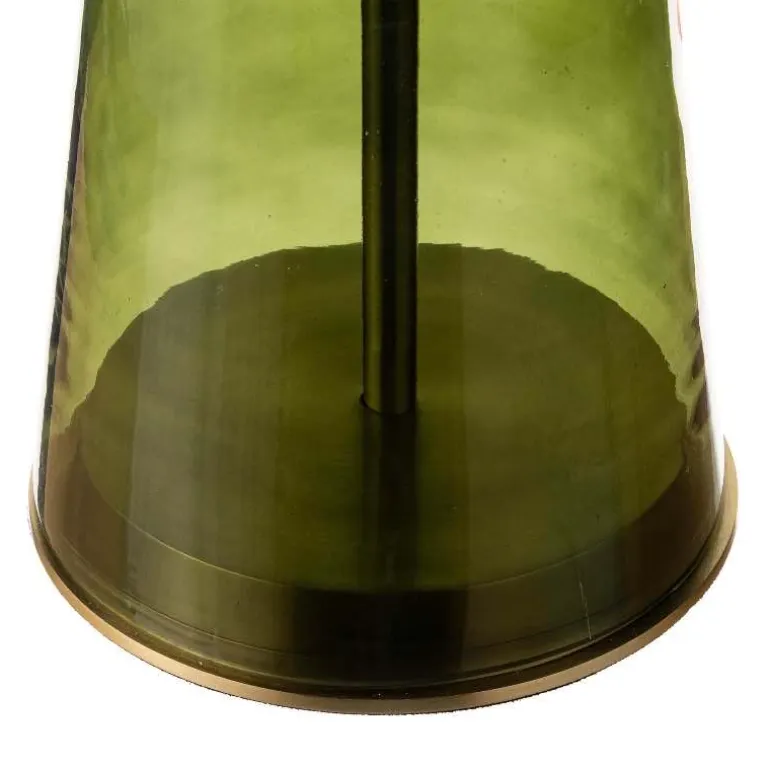 Handcrafted Glass Drink Table - Green