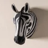Handcrafted Haitian Artisan Paper Mache Zebra Head
