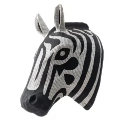 Handcrafted Haitian Artisan Paper Mache Zebra Head