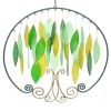 Handcrafted Metal and Glass Tree of Life Wind Chime