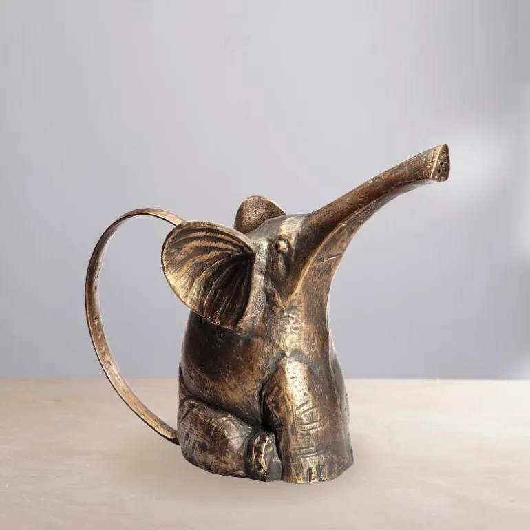 Handcrafted Recycled Aluminum Elephant Watering Can