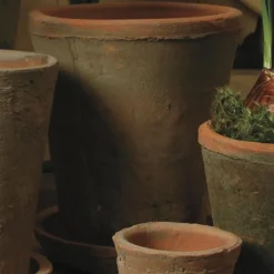 Handcrafted Rustic Terracotta Planters, Set of 3