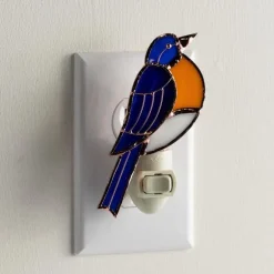 Handcrafted Stained Glass Bluebird Nightlight