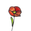 Handcrafted Stained Glass Flower Stakes - Birth Month - August