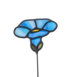 Handcrafted Stained Glass Flower Stakes - Birth Month - September