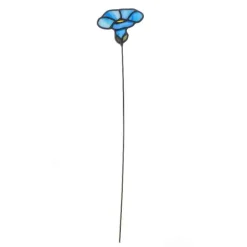 Handcrafted Stained Glass Flower Stakes - Birth Month - September