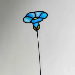 Handcrafted Stained Glass Flower Stakes - Birth Month - September