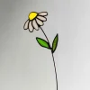 Handcrafted Stained Glass Flower Stakes - Birth Month - April