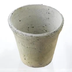Handcrafted White Stone Terracotta Planters, Set of 5