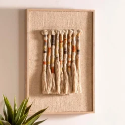 Handcrafted Yarn Twisted Woven Wall Art