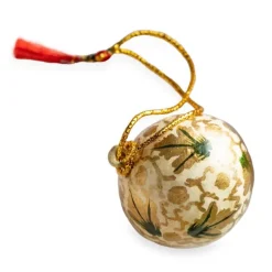 Hand-Painted Paper Mache Ornaments, Set of 24