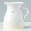 Handthrown White Stoneware Water Pitcher