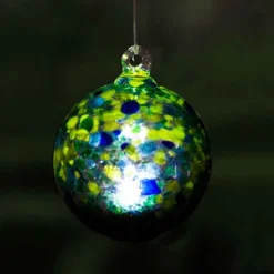 Hanging Solar Orb Light - Green