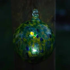 Hanging Solar Orb Light - Green