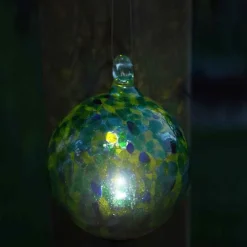 Hanging Solar Orb Light - Green