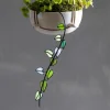 Hanging Vine Stained Glass Leaf Stake