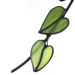 Hanging Vine Stained Glass Leaf Stake