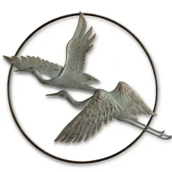 Herons In Flight Garden Wall Art